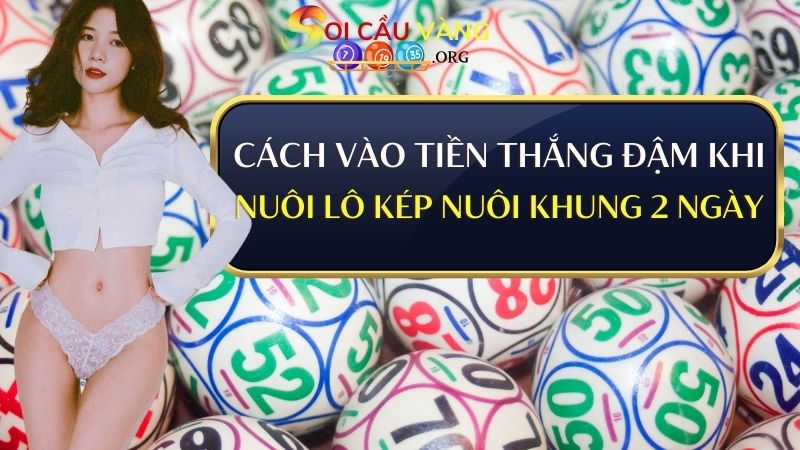 Cách vào tiền thắng đậm khi nuôi lô kép khung 2 ngày