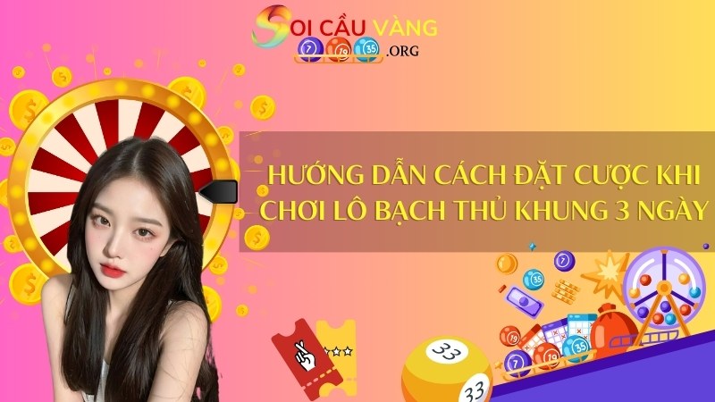 Hướng dẫn cách đặt cược khi chơi lô bạch thủ khung 3 ngày