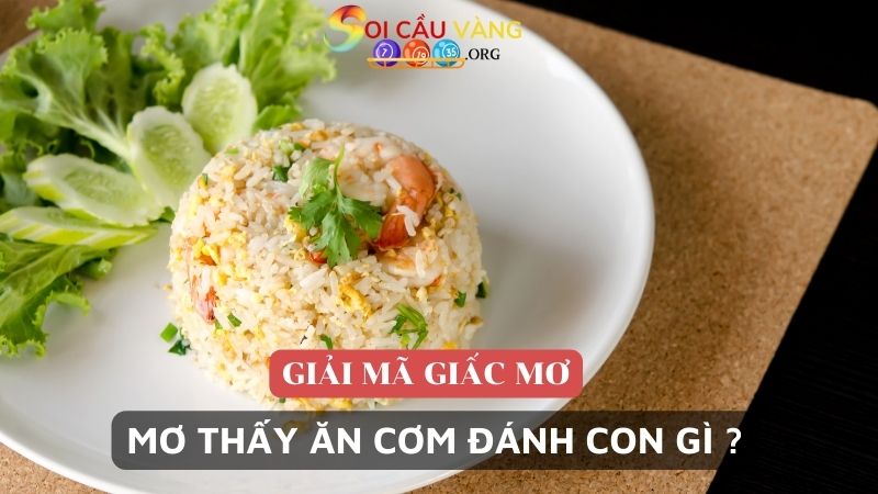 Ngủ mơ thấy ăn cơm đánh con gì may mắn? 