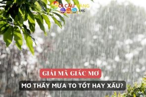 Nằm mơ thấy mưa đánh con gì hôm nay để trúng đề?